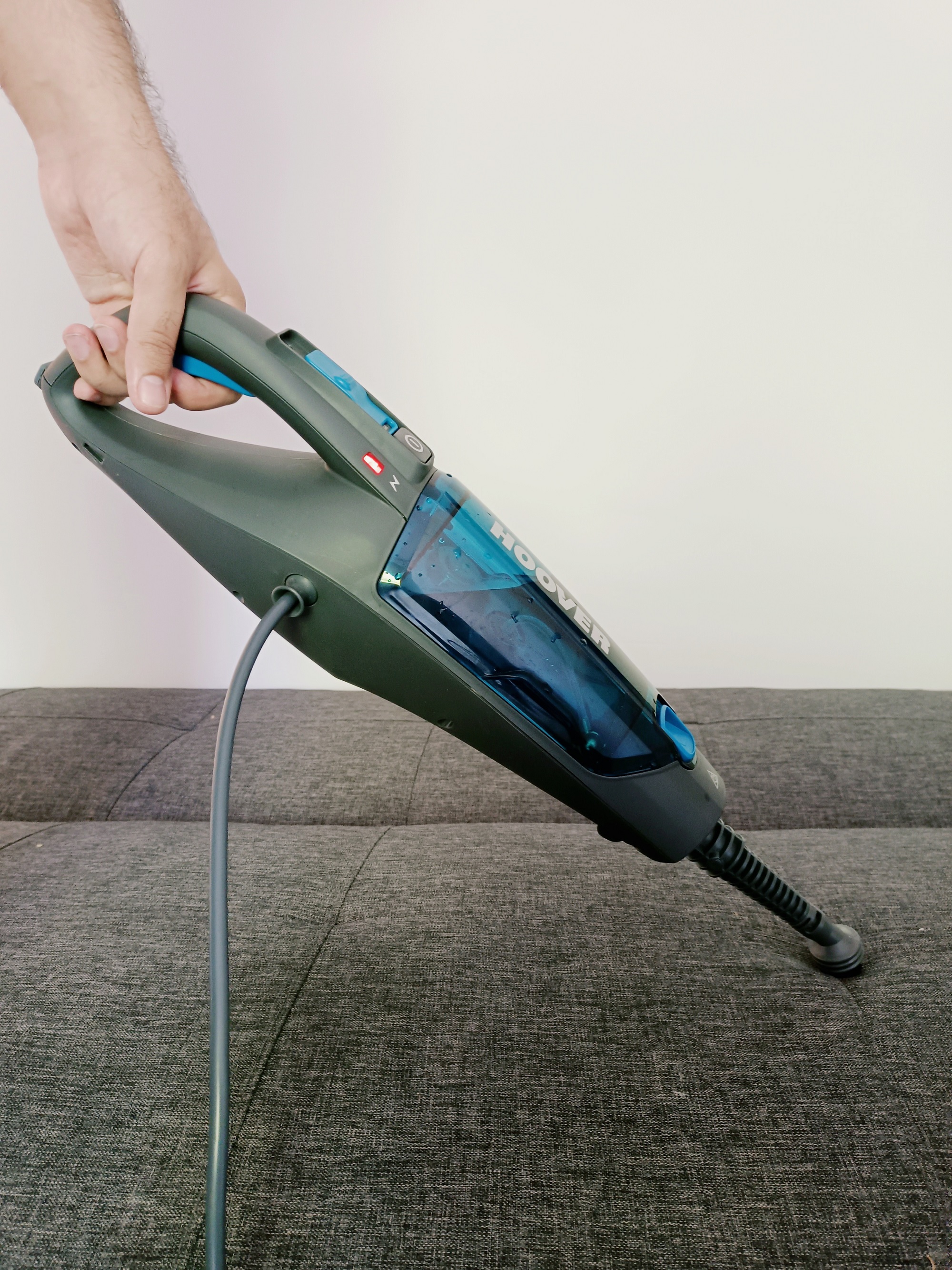 Steam Cleaning ft. Hoover 2 in 1 Handheld Steam Mop